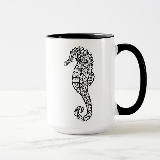Inspired Sea Horse Mug (Right)