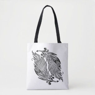 Inspired Sketch Of Feathers 2 Tote Bag