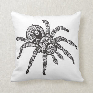 Inspired Spider Throw Pillow