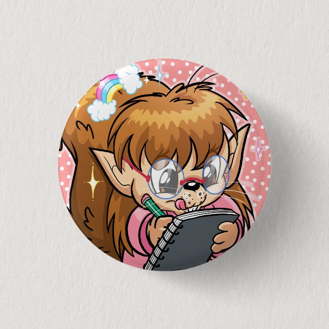 Inspired Squelf! 1 Inch Round Button (Front)