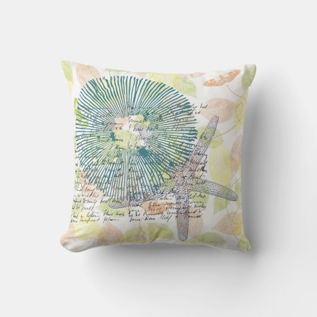 Inspired Starfish Throw Pillow (Front)