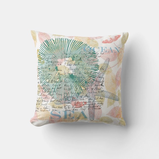 Inspired Starfish Throw Pillow (Front)