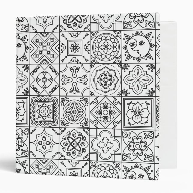 Inspired Talavera Pattern Binder (Front/Inside)
