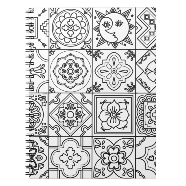 Inspired Talavera Pattern Notebook (Front)