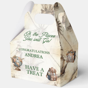 Inspired The Places You Will Go 5"w x 3"l x 6.5" Favor Box