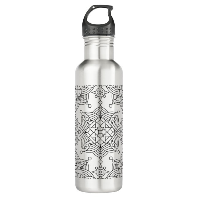 Inspired Tribal Artsy Pattern 710 Ml Water Bottle (Front)