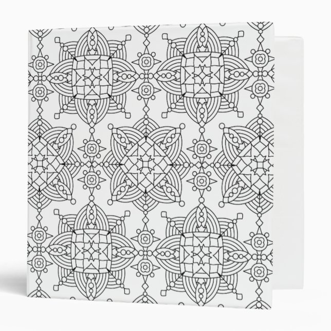 Inspired Tribal Artsy Pattern Binder (Front/Inside)