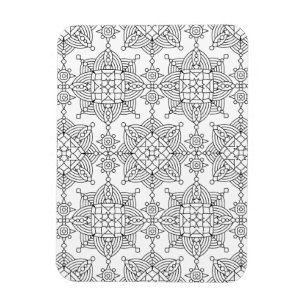 Inspired Tribal Artsy Pattern Magnet