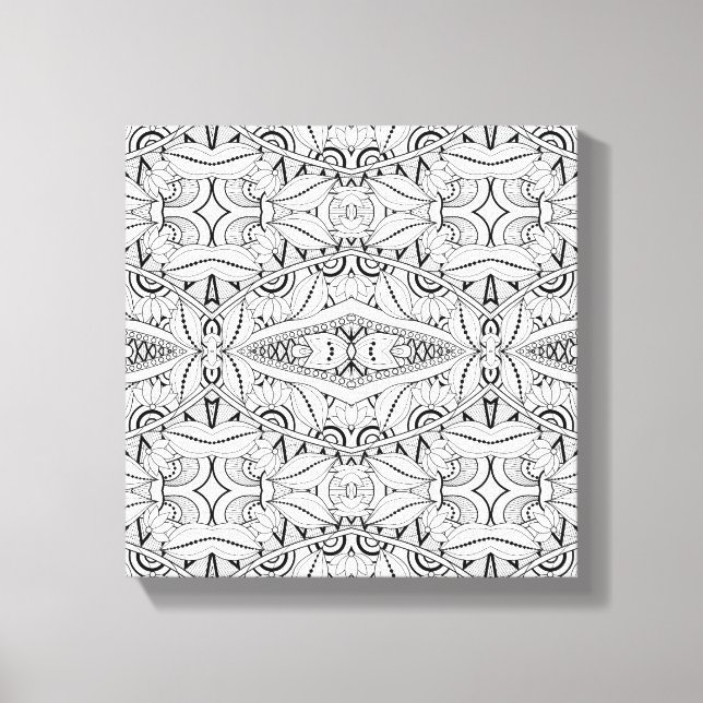 Inspired Tribal Design 6 Canvas Print (Front)
