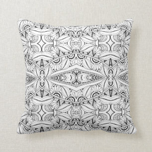 Inspired Tribal Design Throw Pillow