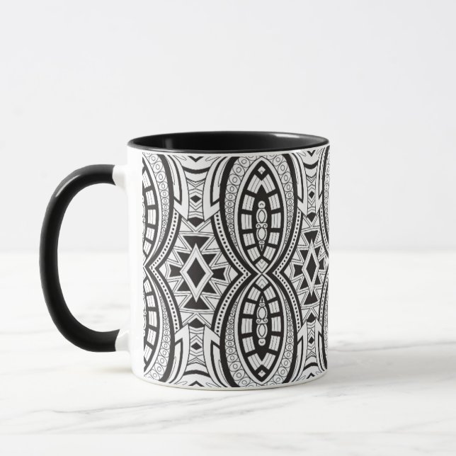 Inspired Tribal Drawing Mug (Left)