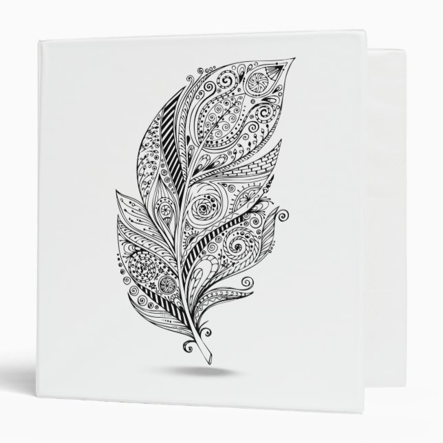 Inspired Tribal Feather Binder (Front/Inside)