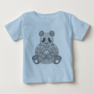 Inspired Tribal Panda Baby T-Shirt