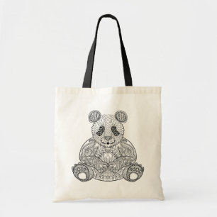 Inspired Tribal Panda Tote Bag