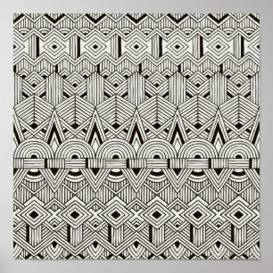 Inspired Tribal Pattern 2 Poster