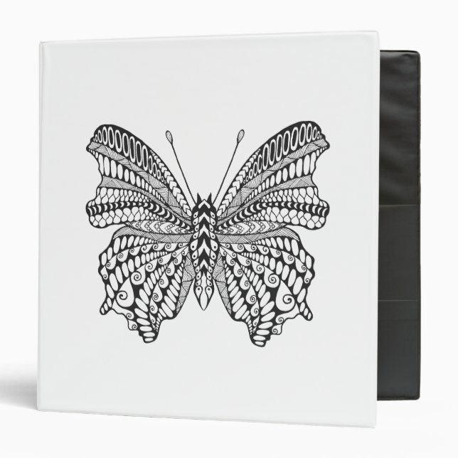 Inspired Tropical Butterfly Binder (Front/Inside)