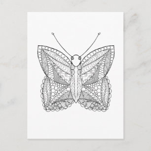 Inspired Tropical Design Butterfly Postcard