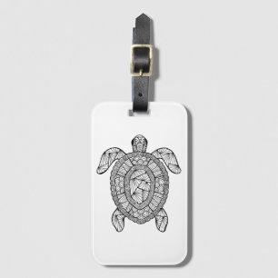 Inspired Turtle Luggage Tag
