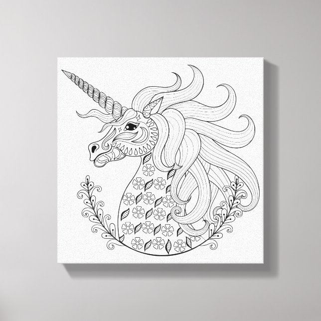 Inspired Unicorn Canvas Print (Front)