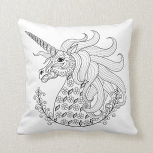 Inspired Unicorn Throw Pillow