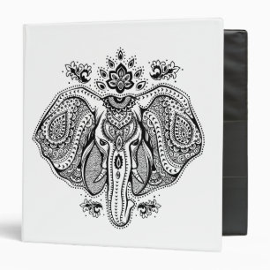 Inspired Vintage Indian Elephant Binder