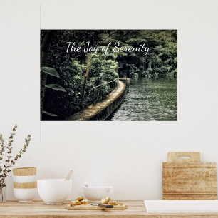 Inspired Water Nature Joy Serenity Personsonalize  Poster