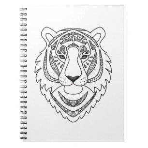 Inspired White Tiger Notebook