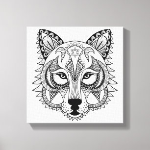 Inspired Wolf Canvas Print