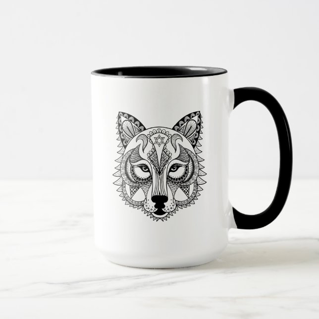 Inspired Wolf Mug (Right)