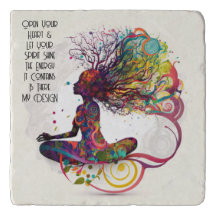 Inspired Woman Open Heart Trivet