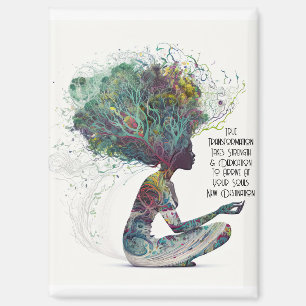 Inspired Woman Transformation Magnet
