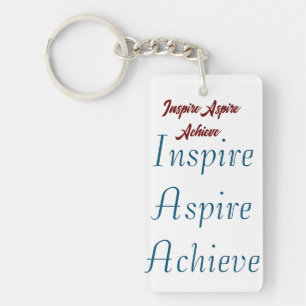 Inspirer Aspire Atteindre Rectangle Porte - clé