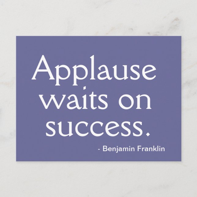Inspirer le succès - Carte postale Motivationnelle (Devant)