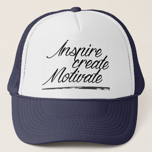 Inspirez, créez, motivez le casquette de (Devant)