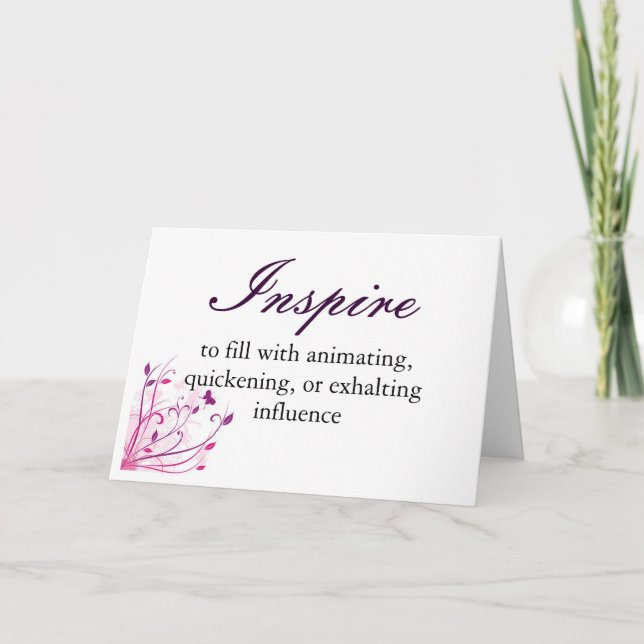 Inspirez la carte de définition (Devant)