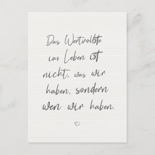 Inspirierender Motivierender Spruch Zitat Karte Postcard