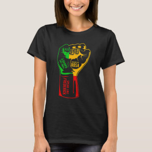 Inspiring Black Leaders Power Fist Hand Black Hist T-Shirt