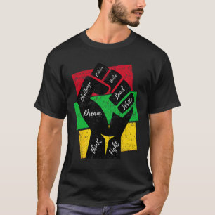 Inspiring Black Leaders Power Hand Fist Black Hist T-Shirt