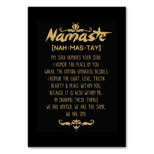 Inspiring Buddhism Namaste Definition Table Number
