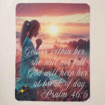 'Inspiring Faith' Sherpa Blanket