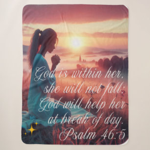 'Inspiring Faith' Sherpa Blanket