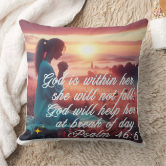 'Inspiring Faith' Throw Pillow