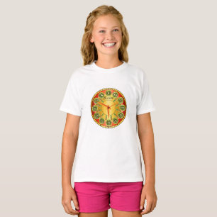 Inspiring Fruit Design Metallic Red Clock T-Shirt