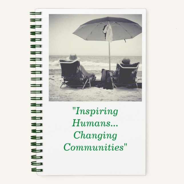 "Inspiring Humans Notebook" Notebook (Front)