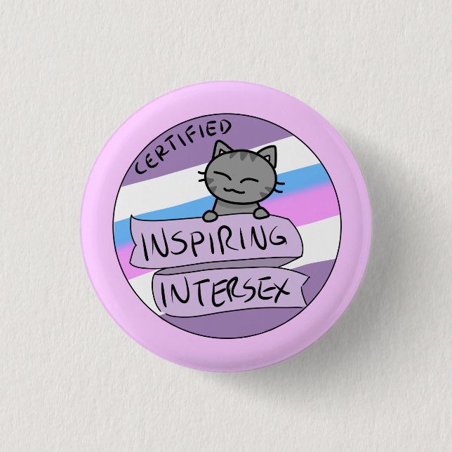 Inspiring Intersex 1 Inch Round Button (Front)