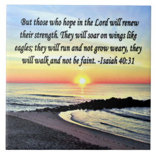 INSPIRING ISAIAH 40:31 TILE