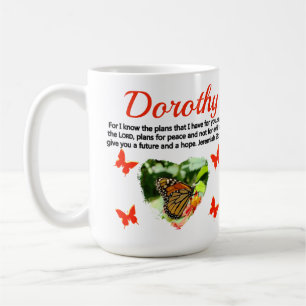 INSPIRING JEREMIAH 29:11 PERSONALIZED BUTTERFLY COFFEE MUG