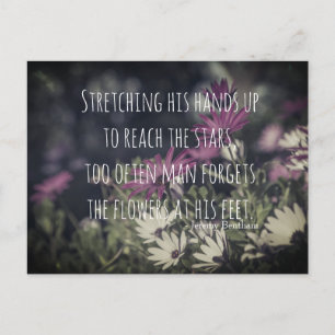 Inspiring Jeremy Bentham Quote Postcard