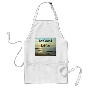 INSPIRING LET GO AND LET GOD PHOTO STANDARD APRON