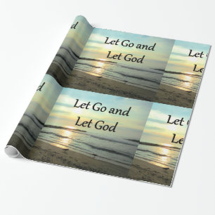 INSPIRING LET GO AND LET GOD PHOTO WRAPPING PAPER